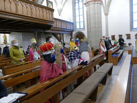 Diözesale Aussendung der Sternsinger des Bistums Fulda in St. Crescentius (Foto: Karl-Franz Thiede)